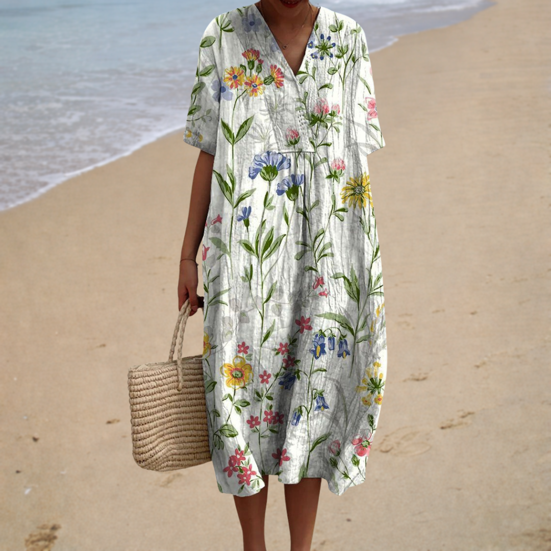 Delphine™ | Robe Longue Florale