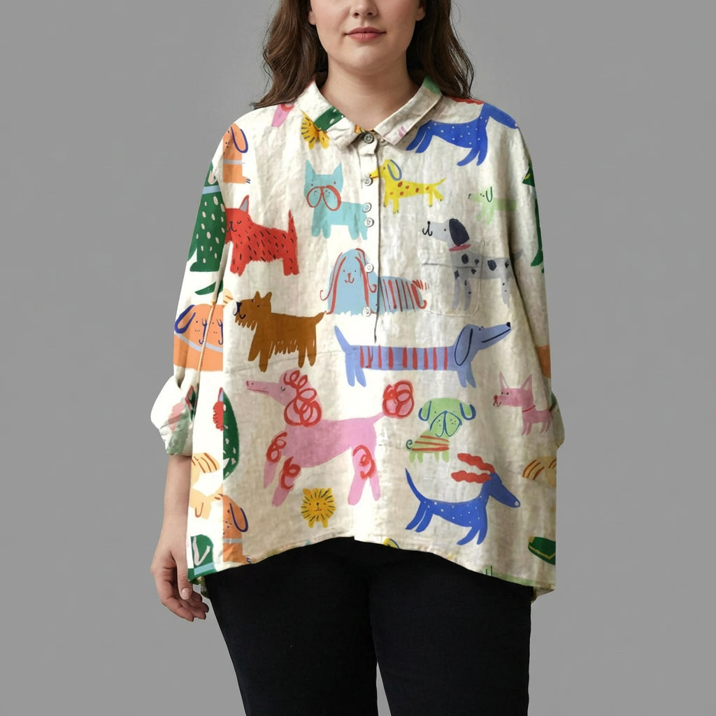 Amélie™ | Blouse d’été en lin élégante