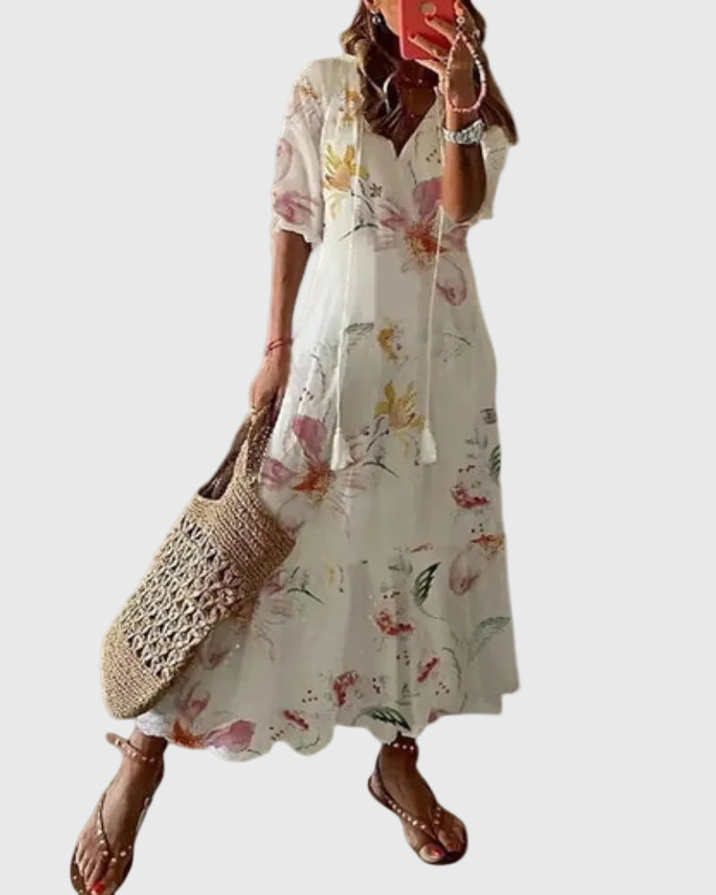 Amalia™ | Robe maxi d'été bohème vintage