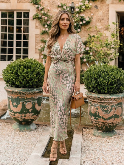 Laurette™ | Robe midi imprimée