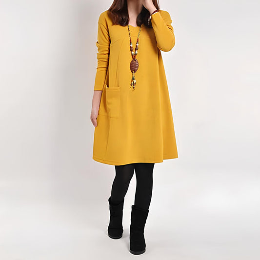 Marjolein™ | Robe à manches longues avec poches