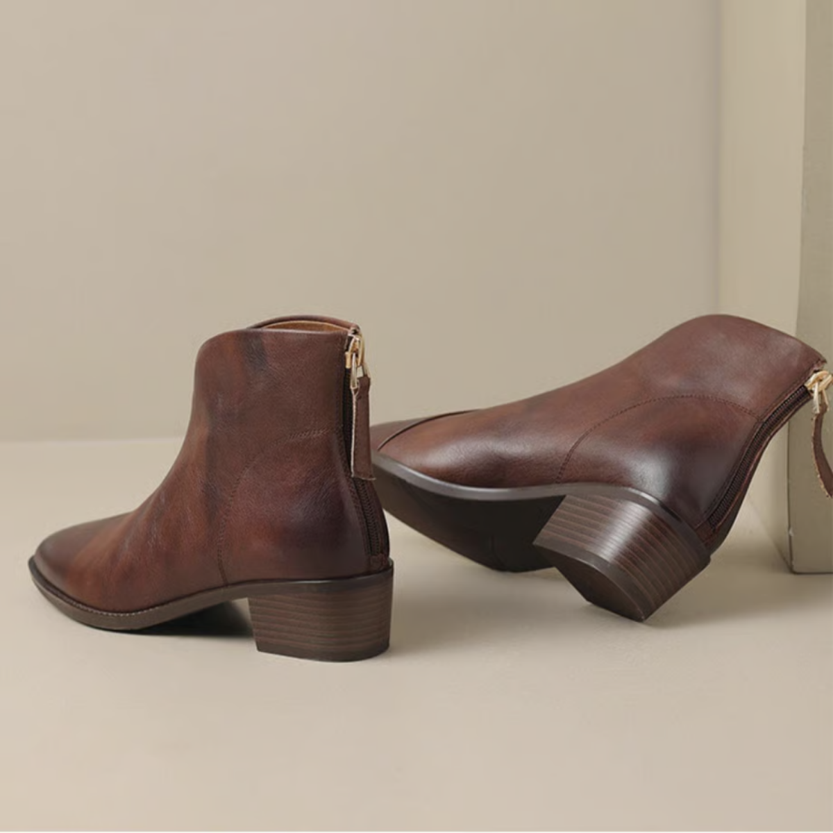Alwine™ | Bottines élégantes en cuir