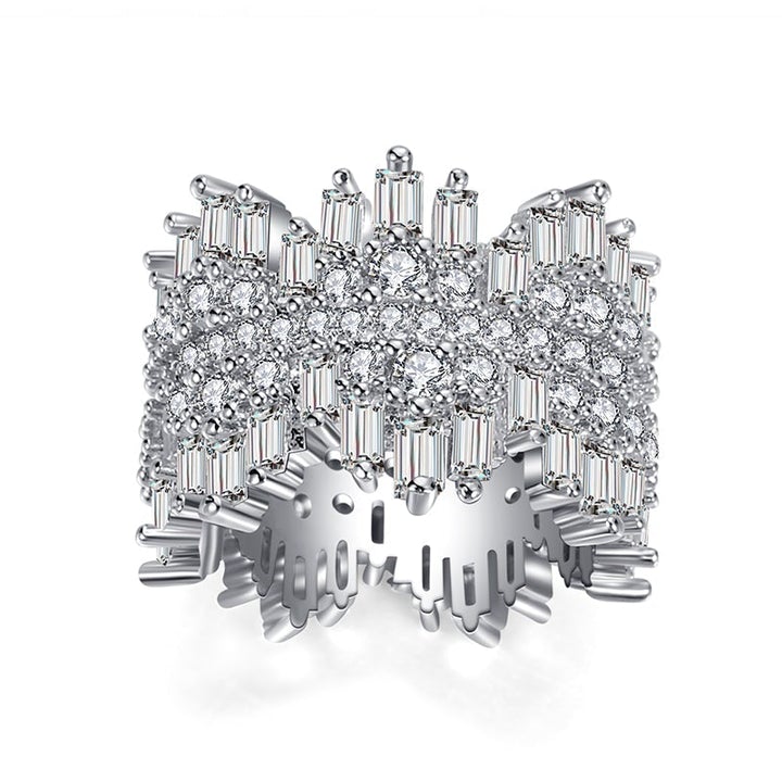Dounia™ | Alliance facettée argent 925