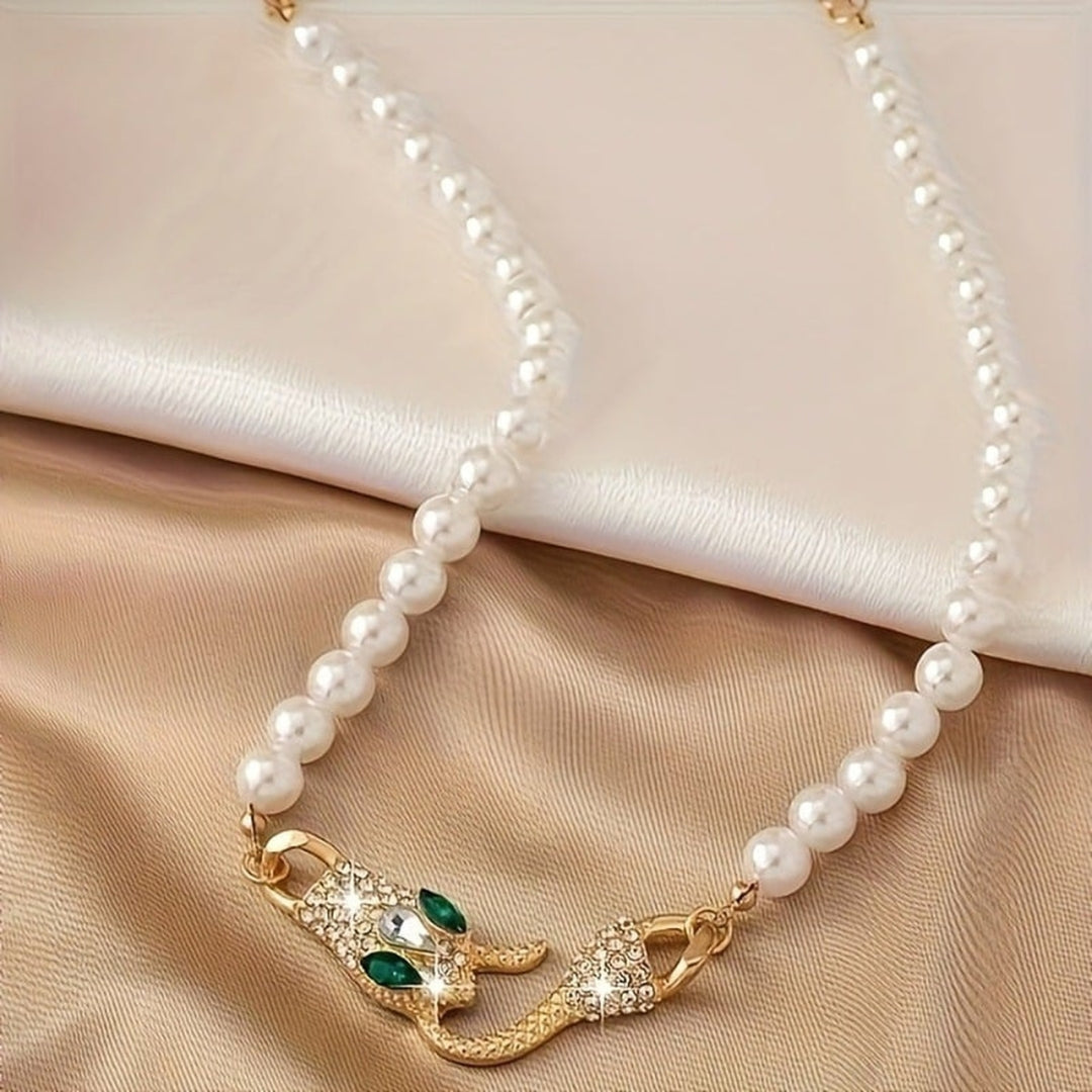 Aline™ | Collier serpent de perles