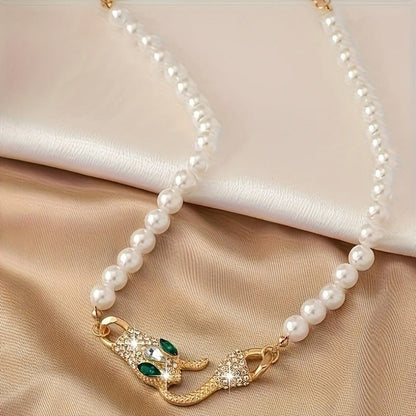 Aline™ | Collier serpent de perles