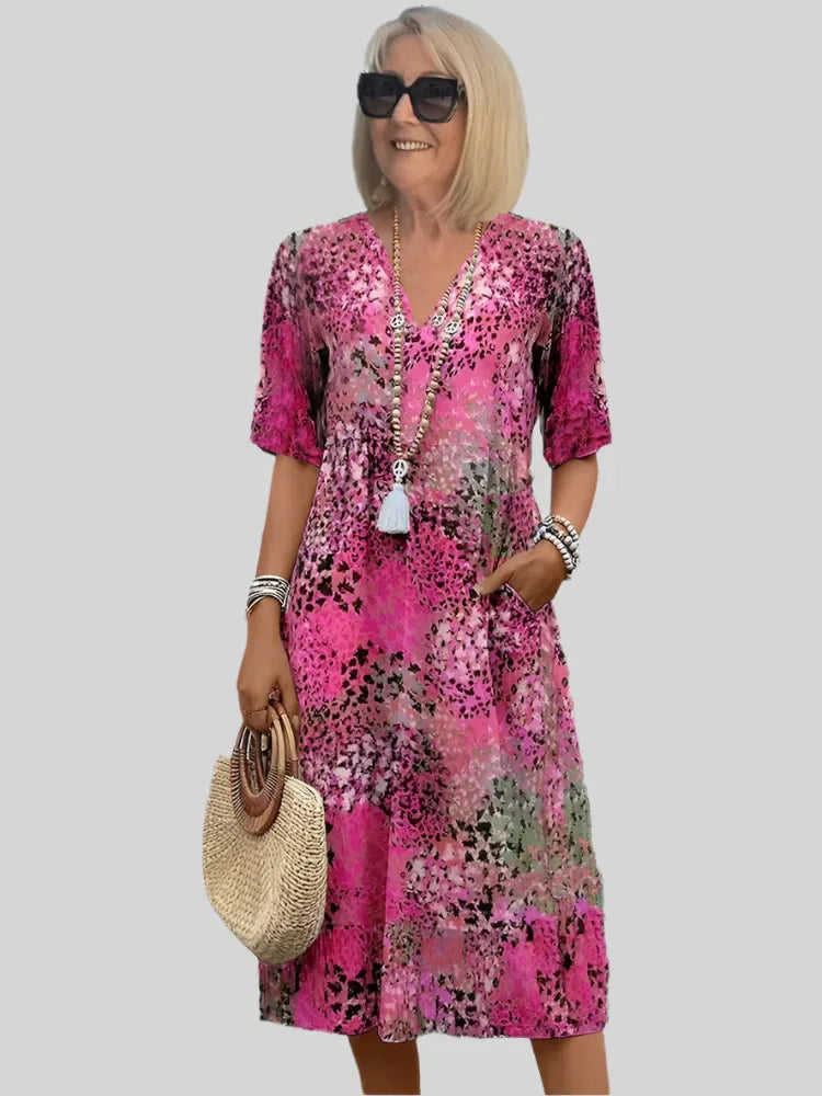 Koro | Vintage-Kleid mit Druck