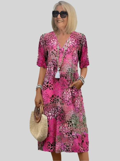 Koro | Vintage-Kleid mit Druck