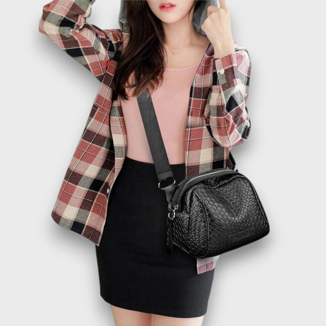 Bronelle™ | Sac bandoulière tressé coquille