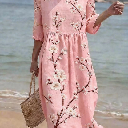 Luna | Freizeitkleid mit Ellenbogenärmeln