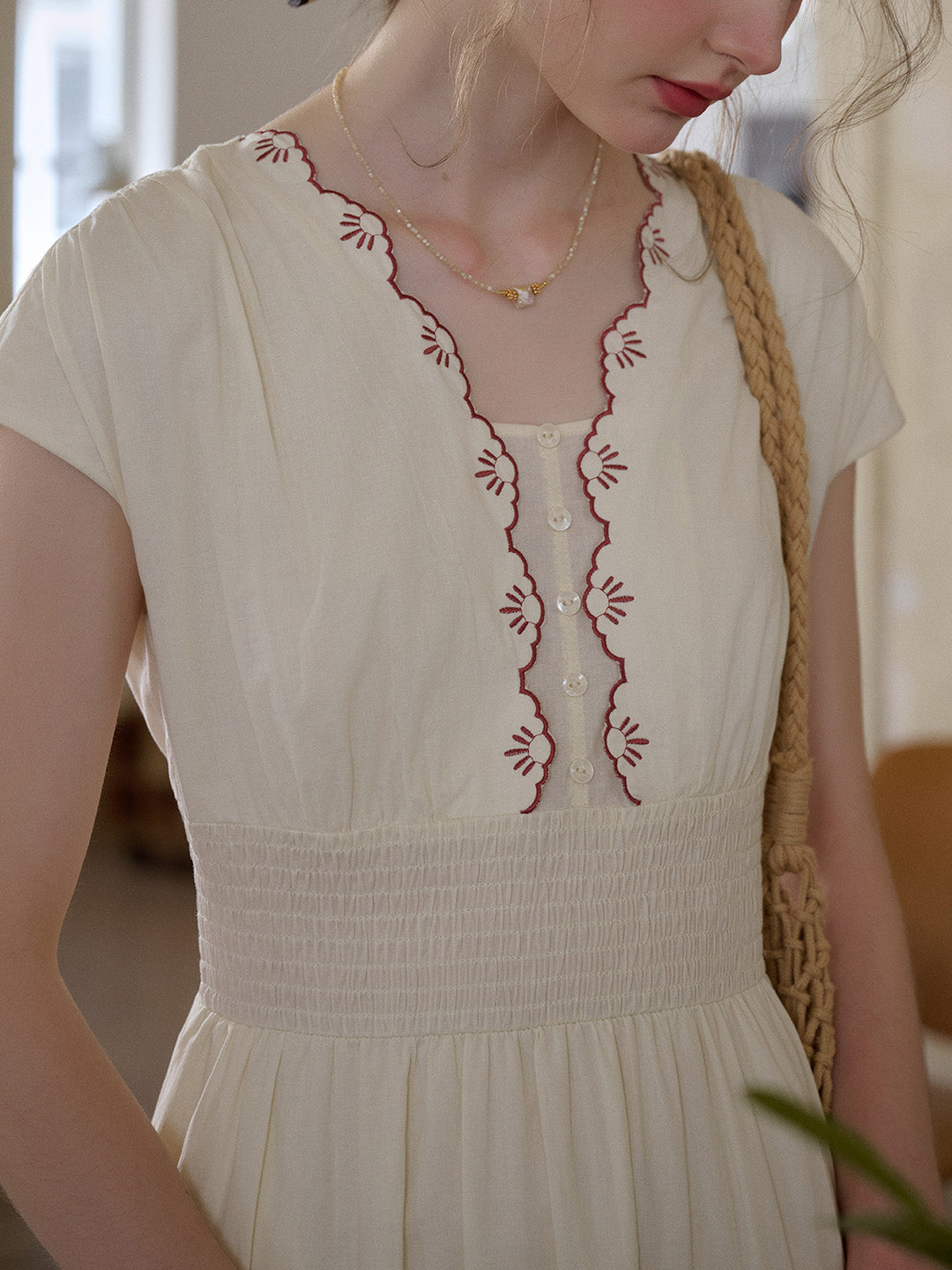 Adalyn™ | Robe en coton brodée