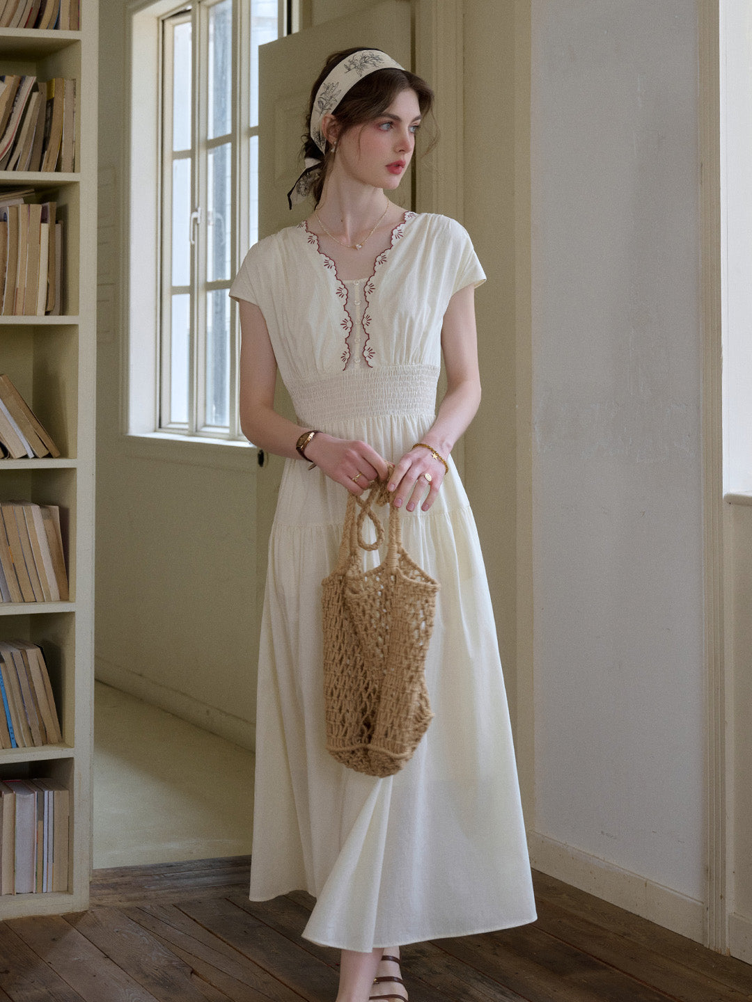 Adalyn™ | Robe en coton brodée