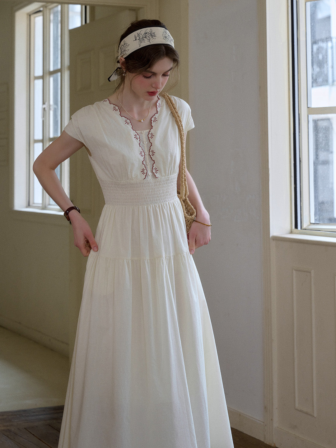 Adalyn™ | Robe en coton brodée