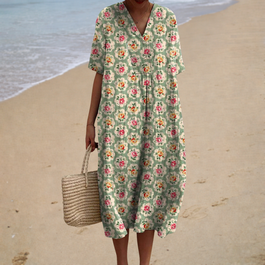 Joséphine™ | Robe Fleurie Rétro
