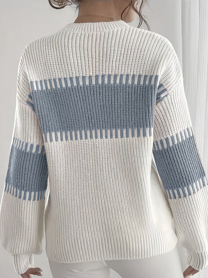 Adelaide | Pull rayé à empiècements colorés
