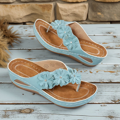 Irmgard™ | Sandales confort fleuries