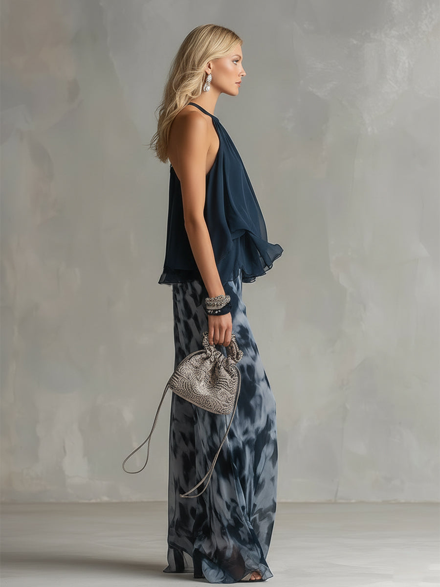 Ludovica™ | Ensemble mousseline col montant