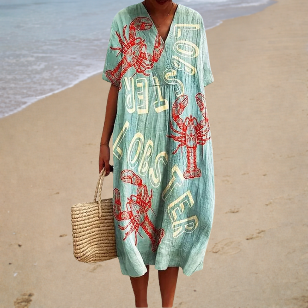 Océane™ | Robe longue à motif homard