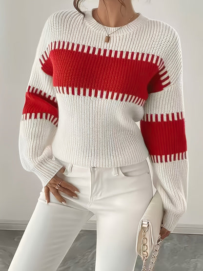 Adelaide | Pull rayé à empiècements colorés
