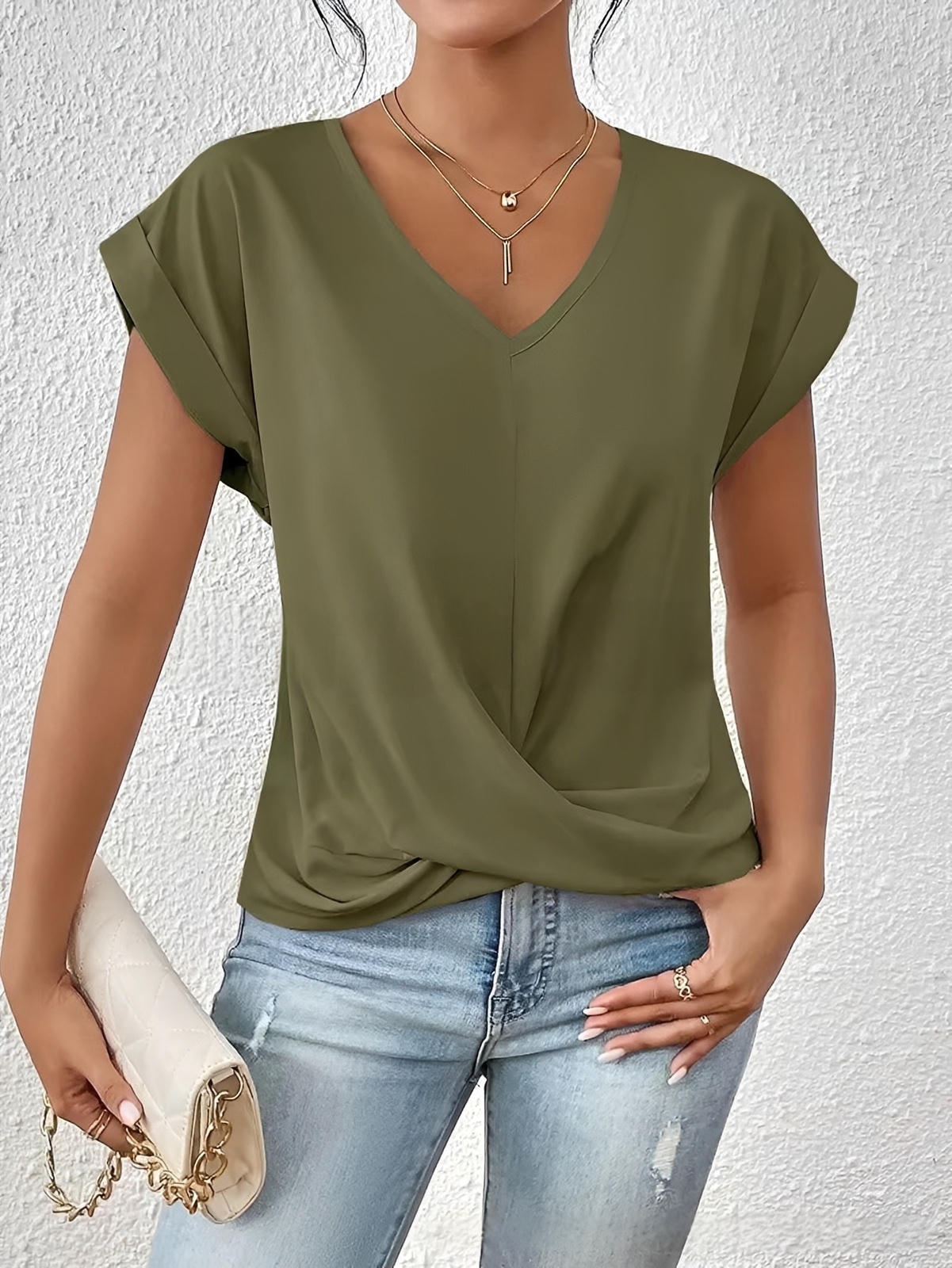Gemma™ | Haut fluide drapé