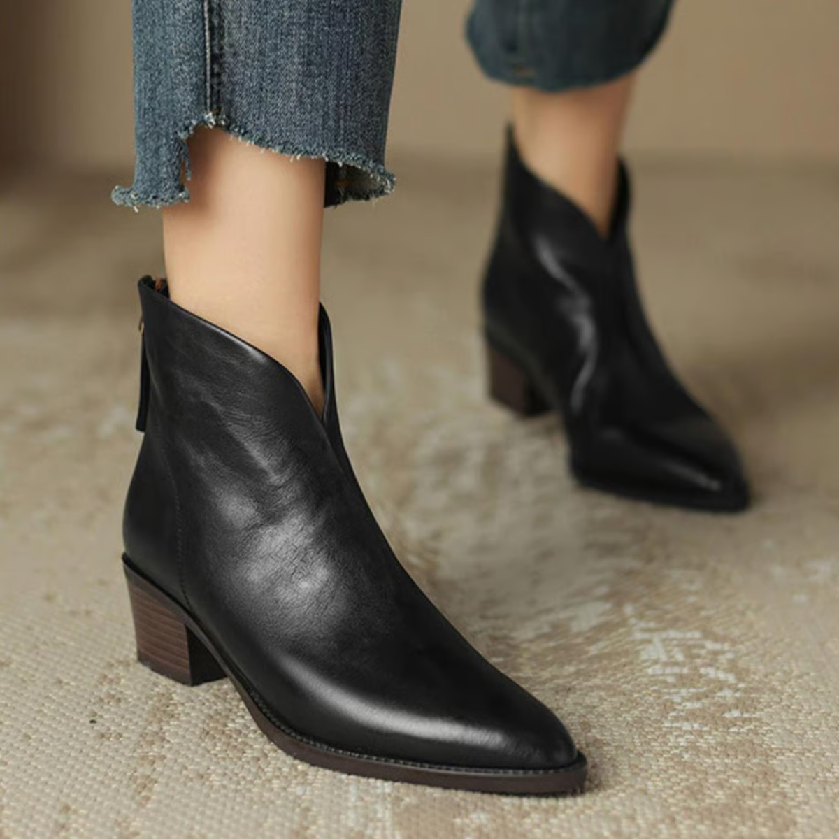 Alwine™ | Bottines élégantes en cuir