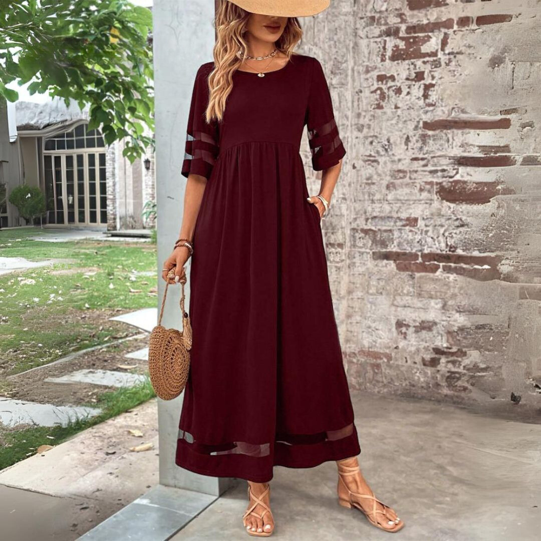 Aubrey™ | Robe midi flatteuse qui lisse le ventre