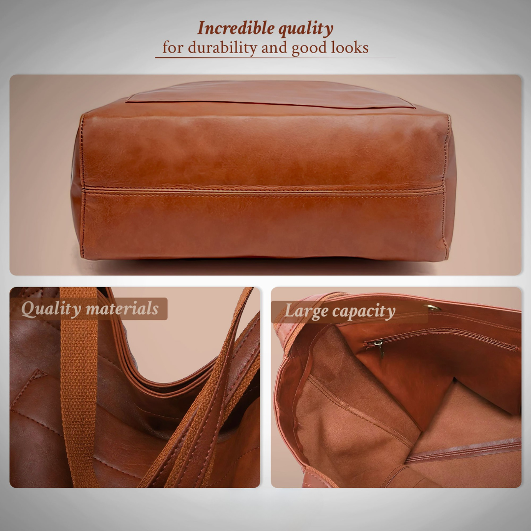 Carol™ | Cabas en cuir chic et moderne