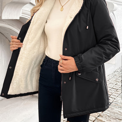 Vera | Veste d’hiver douillette à capuche