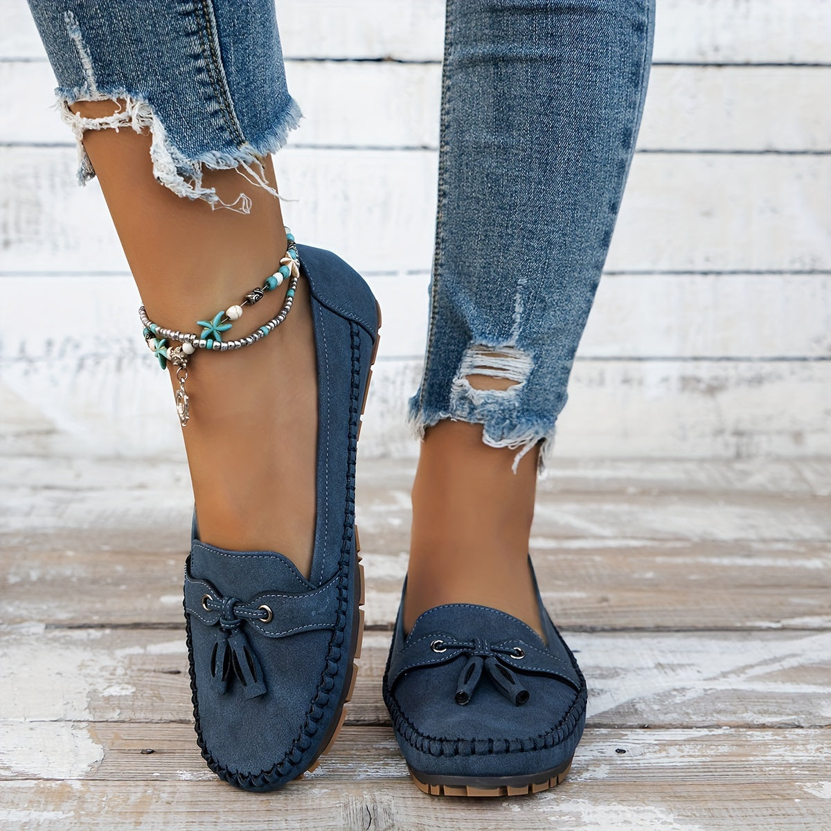 Célina™ | Loafers classiques à pampilles