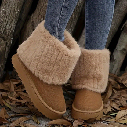 Loretta | Bottes d’hiver compensées douillettes
