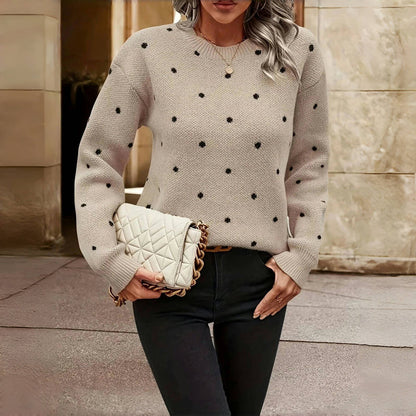 Lilah | Strickpullover mit Punkten