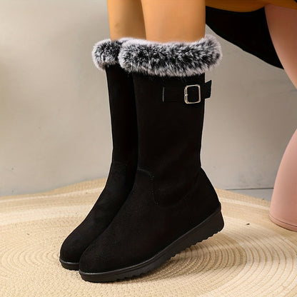 Marguerite Isadora | Bottes montantes douillettes bordées de fourrure