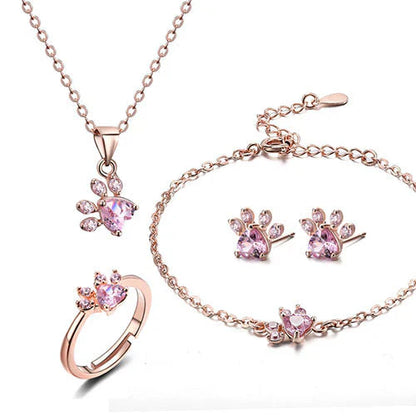 Arbour™ | Parure de bijoux 4 pièces patte et cœur