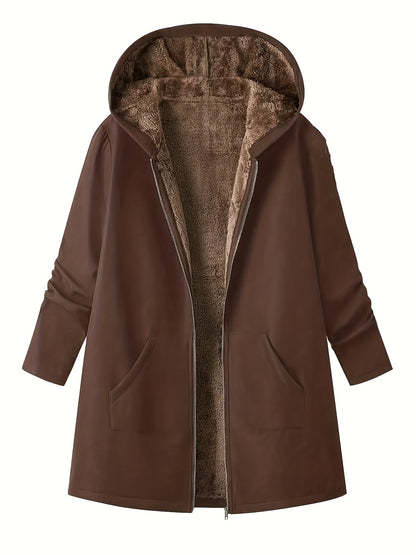 Fern | Veste longue à capuche