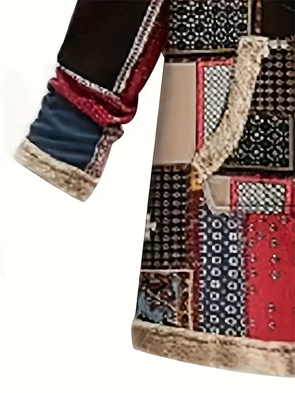 Etta | Manteau à capuche en patchwork