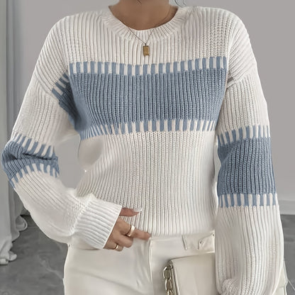 Adelaide | Pull rayé à empiècements colorés