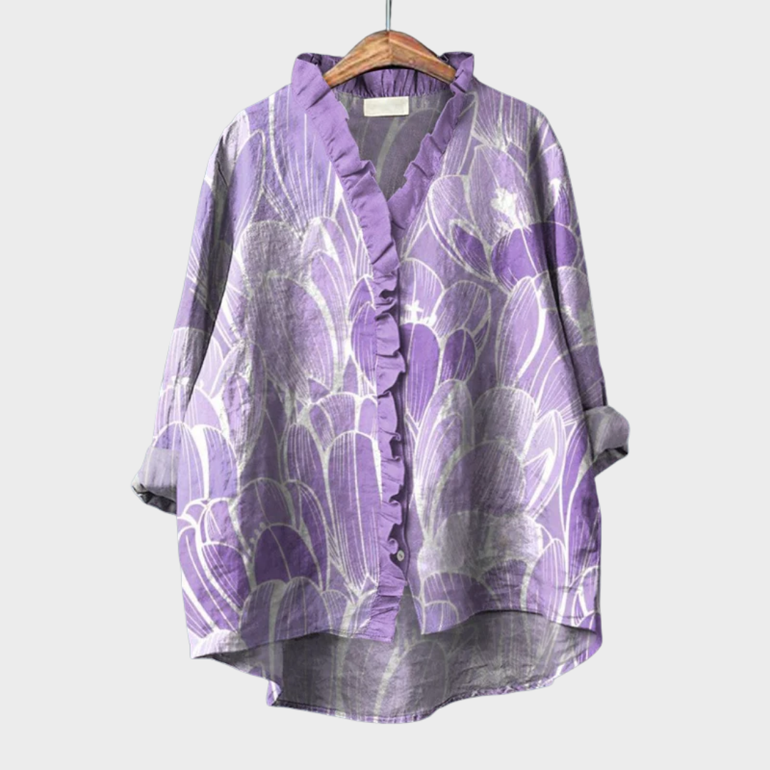Laura™ | Blouse florale raffinée