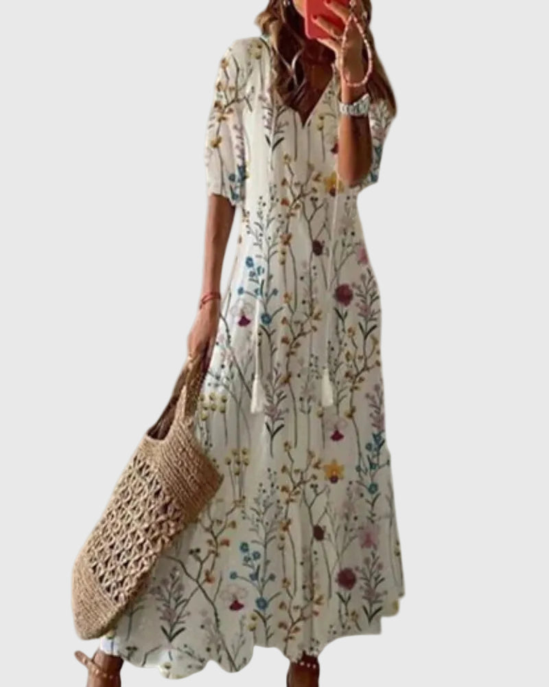 Amalia™ | Robe maxi d'été bohème vintage