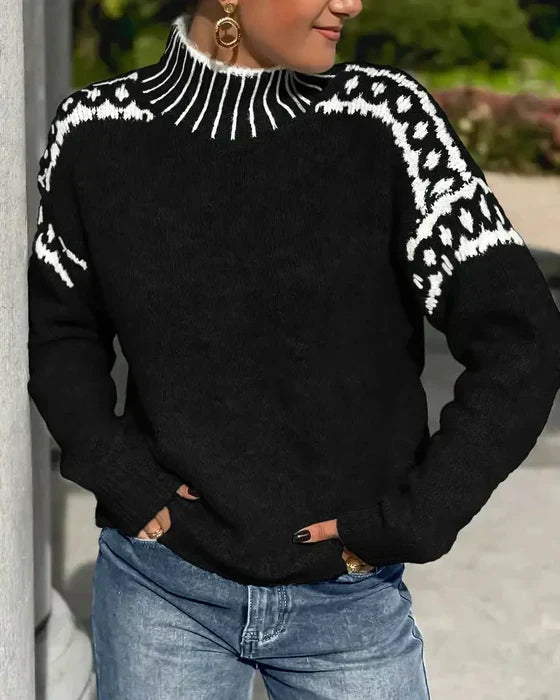 Heidi™ | Pull douillet en maille à motifs