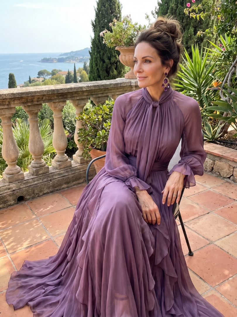 Zineb™ | Robe maxi lavallière