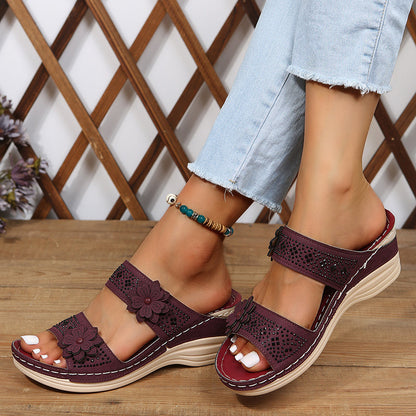 Helga™ | Sandales confort compensées