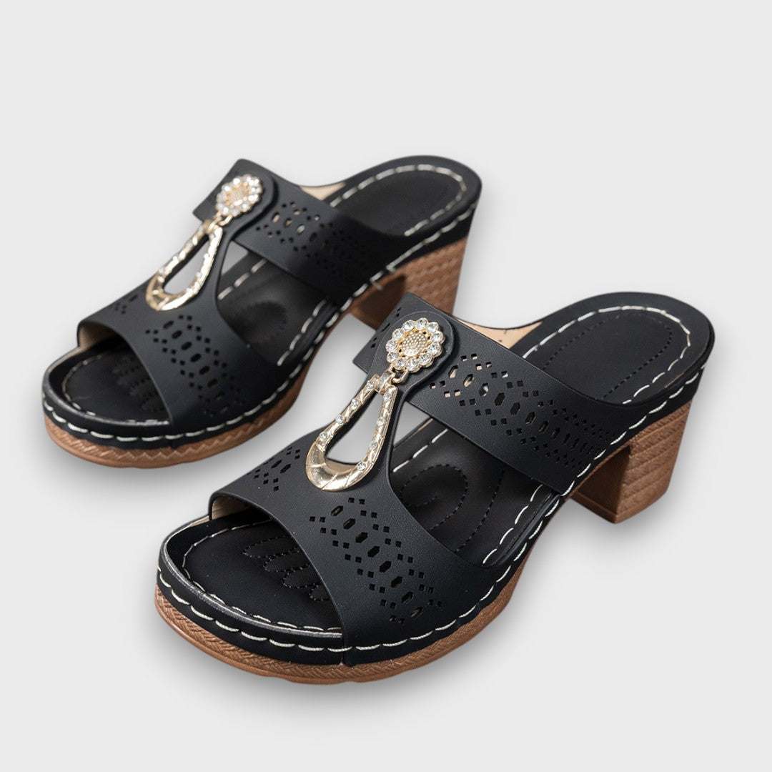 Elvanna™ | Chaussures d’été à talon bloc