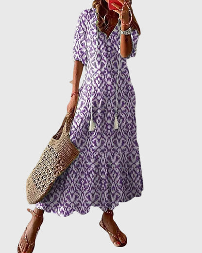 Amalia™ | Robe maxi d'été bohème vintage