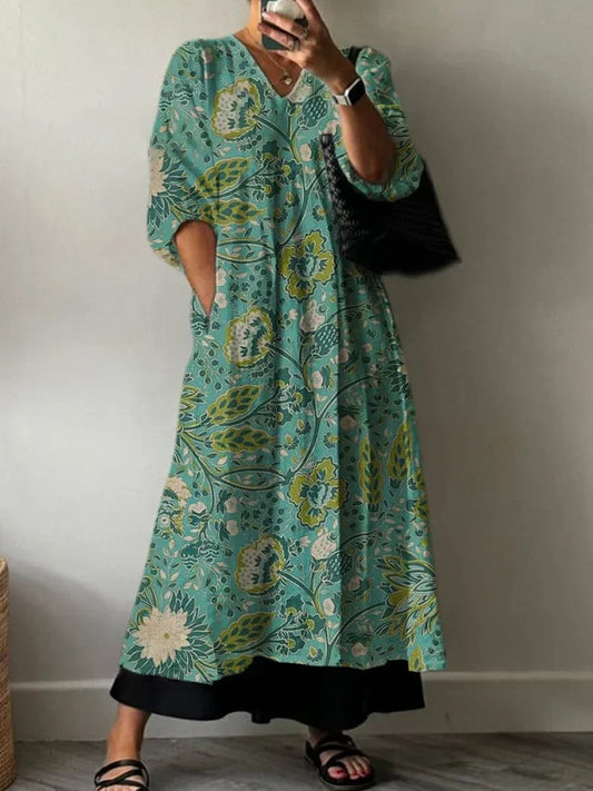 Robe élégante à imprimé floral Paula