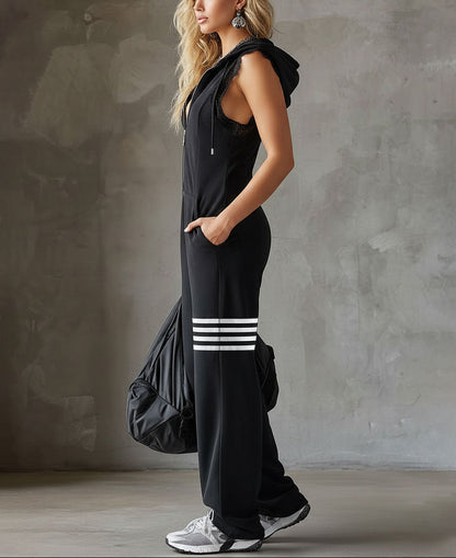 Giada™ | Combinaison sporty rétro à capuche