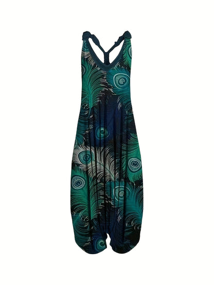 Luella™ | Boho-Overall mit weitem Bein und Taschen