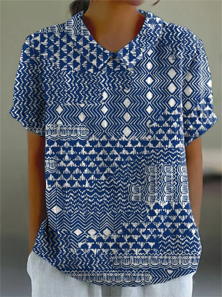 Zara™ | Chemise à imprimé tribal