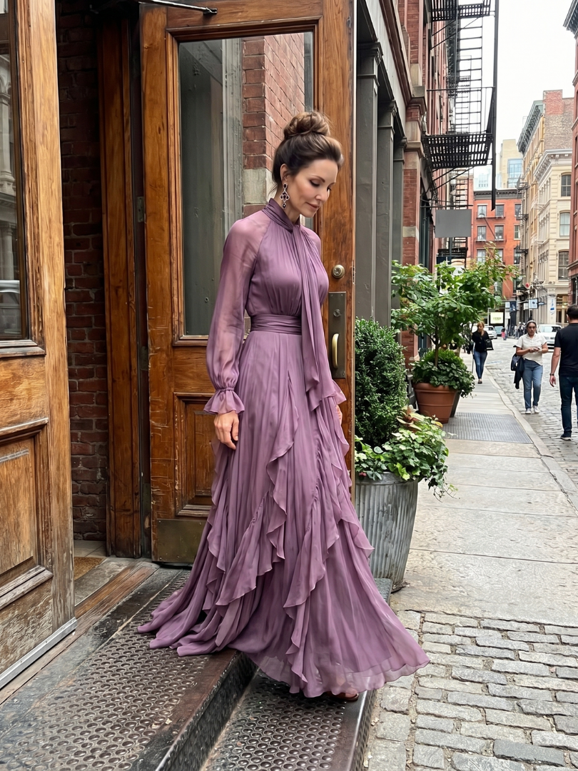 Zineb™ | Robe maxi lavallière