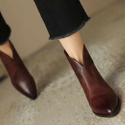 Alwine™ | Bottines élégantes en cuir