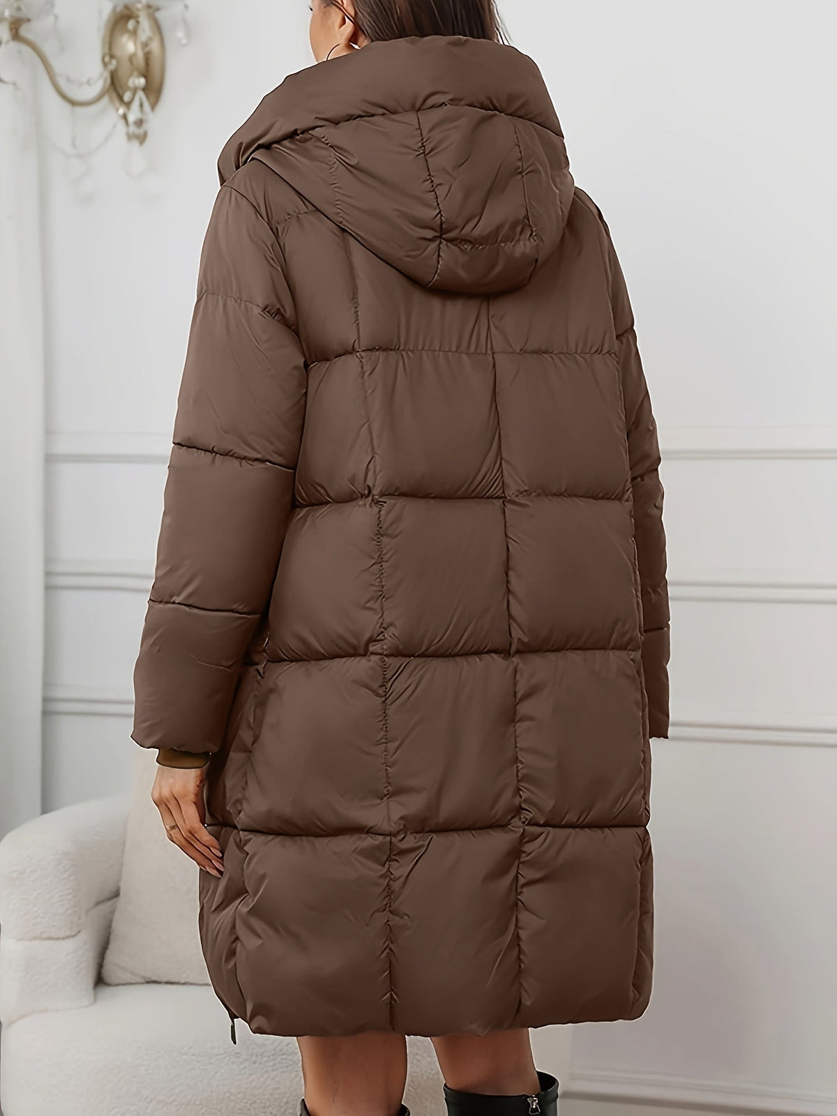 Camilla | Manteau doudoune long à capuche