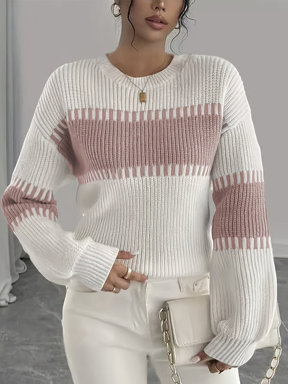Adelaide | Pull rayé à empiècements colorés